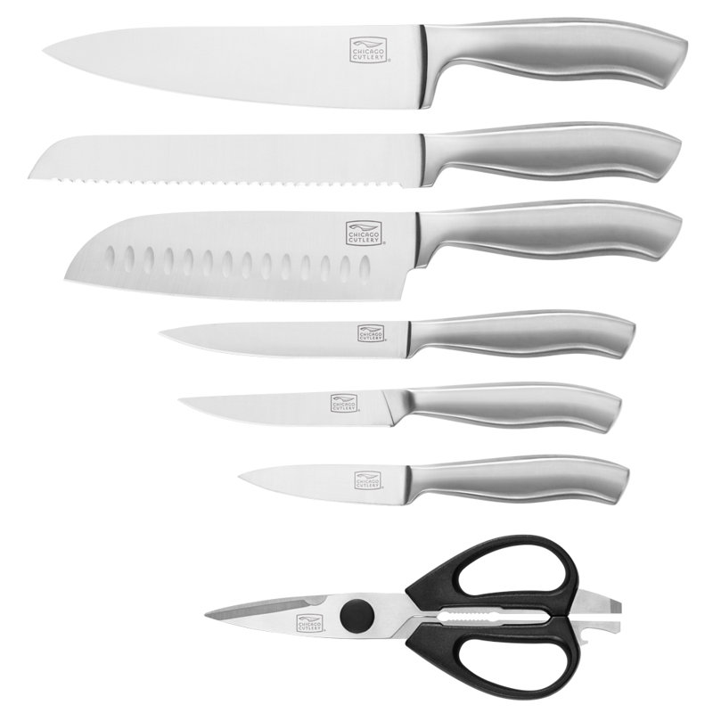 Chicago Cutlery 13 Piece High Carbon Stainless Steel Knife Block Set